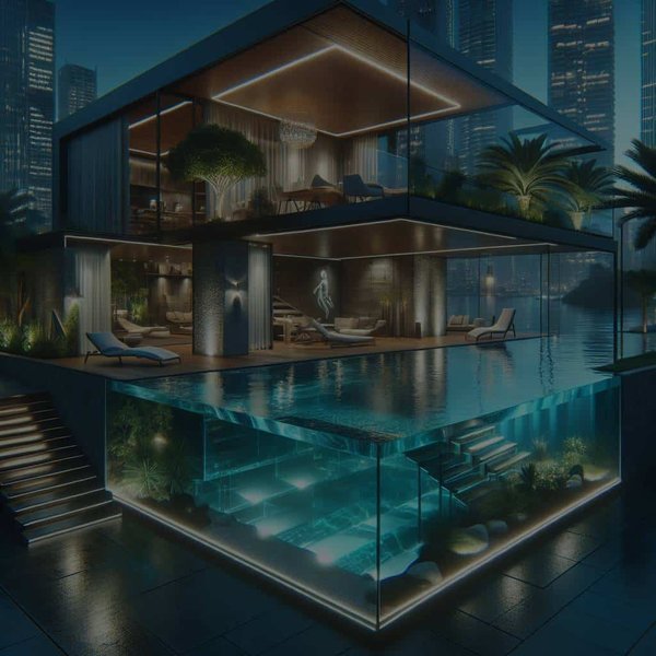 Quels sont les avantages d'une piscine avec fond en verre pour votre maison moderne ?